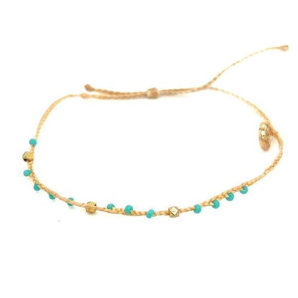Pura Vida With Station Turquoise Beads Bracelet - Picture 1 of 4